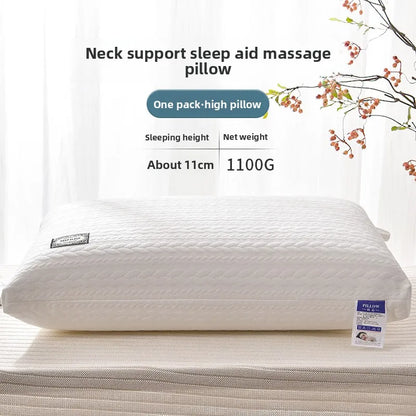 No-Collapse No-Deformation Pillow Core, High Support Cervical Pillow, Knitted Cotton Single Pillow Insert