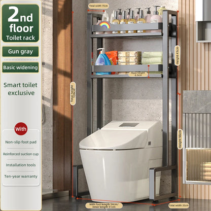 Cabinet Bathroom Standing Holder Over The Toilet Storage Rack Balcony Floor Toilet Rack Multi-Functional Toilet Simple Storage