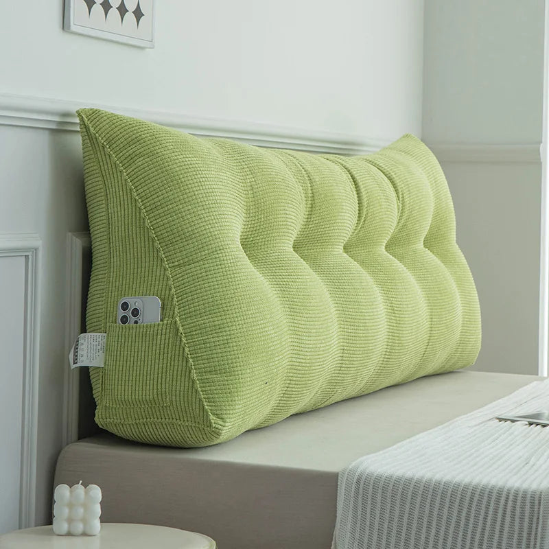 Modern mat e Bede Pillow Soft Plu Tat Bed Headrest Mobile Phone Play Waist Support Bed Barest Pad