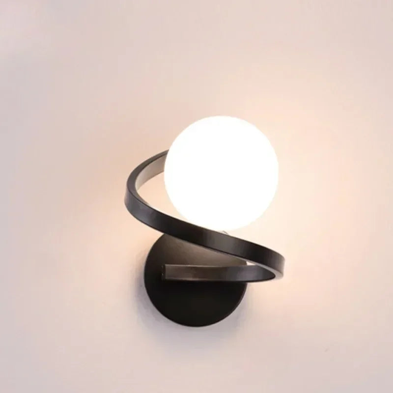 Simple Modern Living Room Background Lamp Bedroom Bedside Lights Minimalist Creative Corridor Wall Lamp