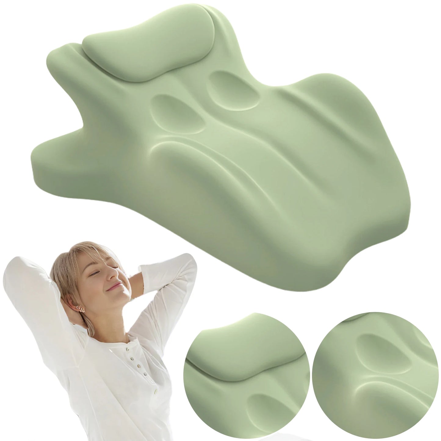 Couples Butt Cushion Memory Foam Wedge Pillow Bed Pillow for Reading Sleeping Lying Lumbar Support Pillow