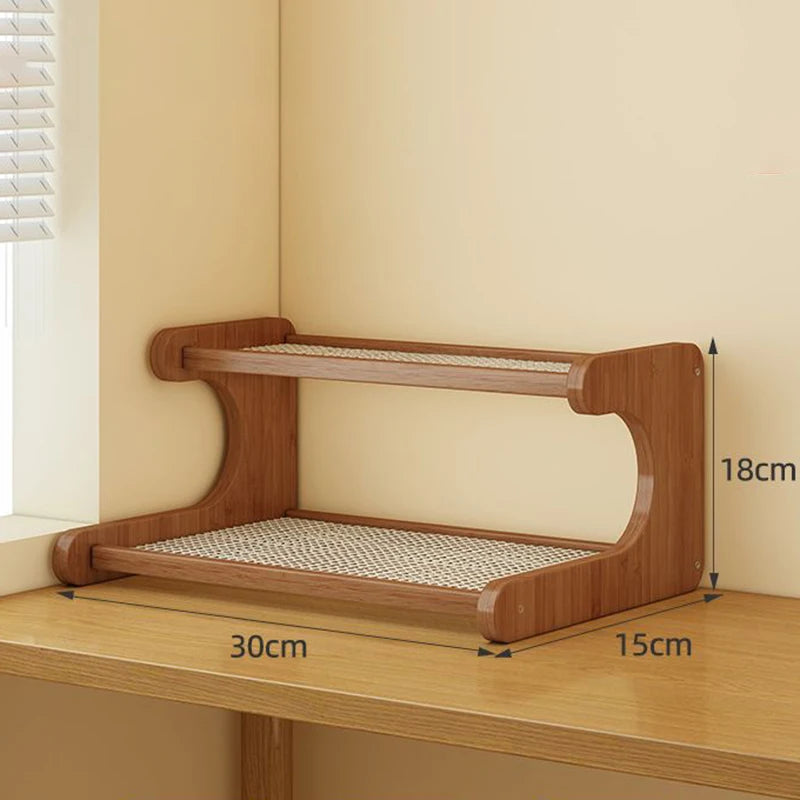Bamboo Organizer Bathroom Shelves Table Decoration Accessories Bathroom Shelves Large Storage Rack Corner Storage Rack Creative