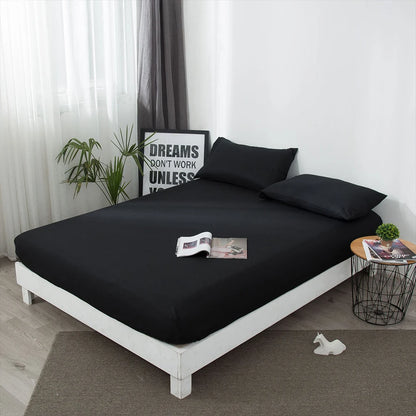 100% Waterproof Fitted Bed Sheet with Elastic Band Anti-slip Cover Mattress Protector for Single Double King Queen160 180 200