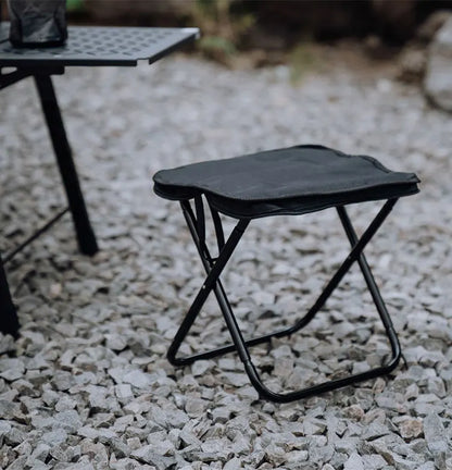 foldable fishing stool Outdoor Camping sturdy travel aluminum tube stool