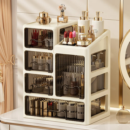 Drawer-style cosmetics storage box, high-end dressing table, lipstick, skin care products, jewelry shelf, desktop storage box