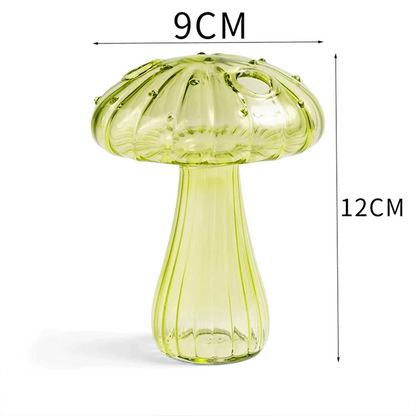 67NEW Hydroponic Plant Vases, Nordic Style Mushroom Glass Bud Vases Mushroom Flower Vases for Home Office Living Room Deco