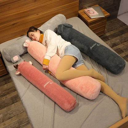 Large Size Cylinder Pillow Long Pillowcase Detachable Waable Soft Cute Bed Pillow Women's Sle Modern Simple Home Fabric