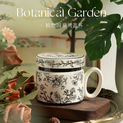 18 Style Options with Lids, Coffee Mugs for Couples, Ceramic Mugs That Can Fit in the Microwave and Dishwasher