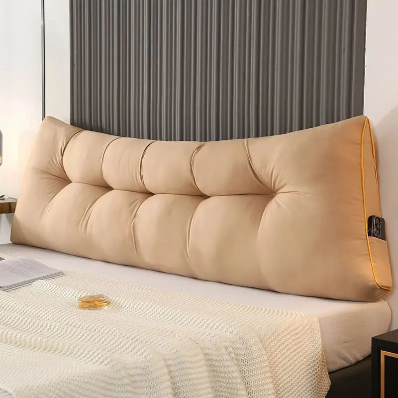 European Soft Wedge Pillow Triangular Bed Backrest Cushion for Headboard Reading Support Modern Home Decor 60/90/120/150/180cm