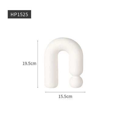 Nordic White Vases Living Room  Home Decor Room Decor Pottery And Porcelain Vases For Artificial Flowers Decorative Figurines