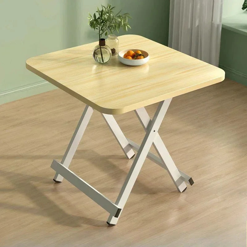Folding Dining Table Household Portable Outdoor Foldable Table Space Saving Easy Storage No Assembly Required Compact Design