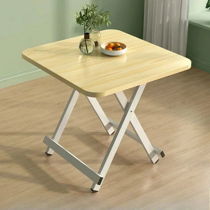 Folding Dining Table Household Portable Outdoor Foldable Table Space Saving Easy Storage No Assembly Required Compact Design
