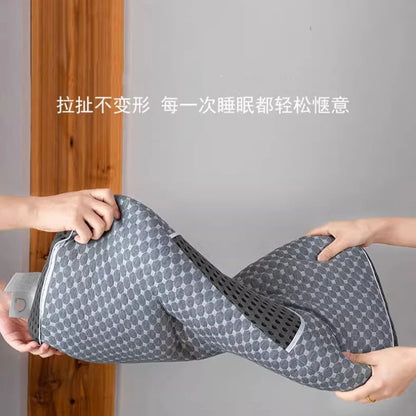 Adult Sleeping Pillows, Black Grey,Water Cube Knitted Cloth Face, Neck Health Care Sleep Pillows For Single,45*70cm Home Bedding