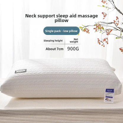 No-Collapse No-Deformation Pillow Core, High Support Cervical Pillow, Knitted Cotton Single Pillow Insert