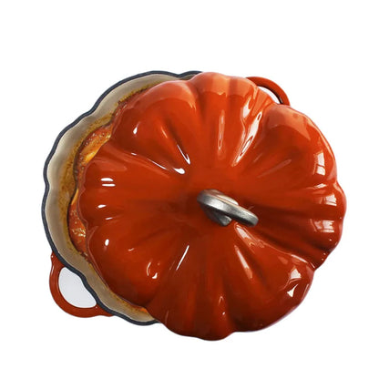 Enameled Cast Iron Pumpkin Dutch Oven 3.5Qt