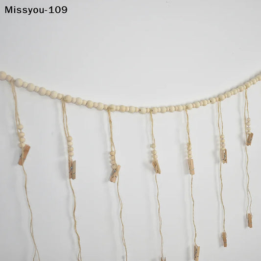 Boho Wall Hanging Decor – Wooden Beads Macrame Tapestry for Room Aesthetic, Home Decoration or Gift