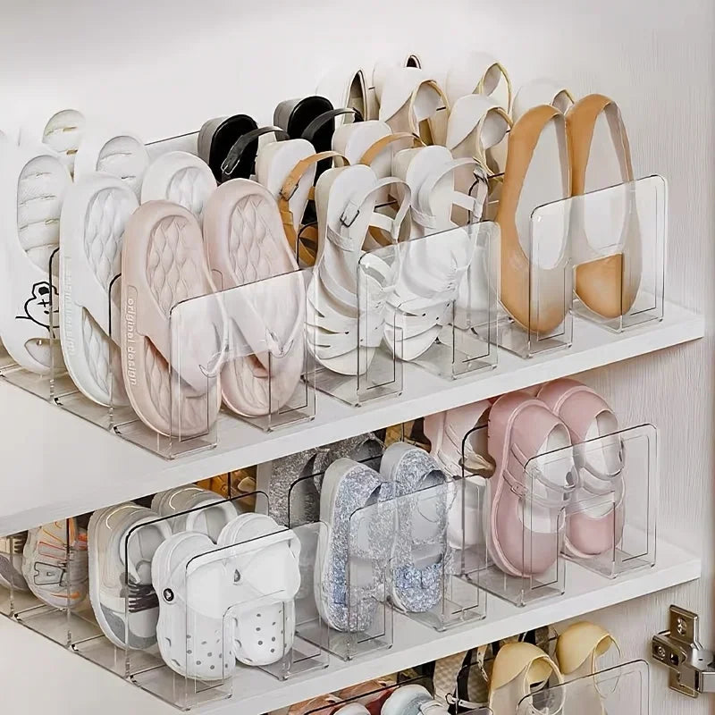 4 Grids Shoe Storage Device Shelf Saves Space Children's Shoes Storage Box Shoe Box Student Dormitory Shoe Cabinet Shoe Rack