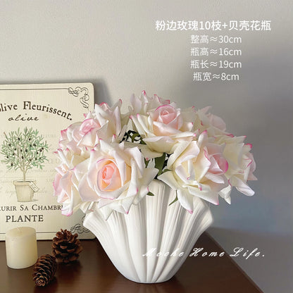 Ceramic Vase Home Decoration Living Room Nordic Style Home Decor Flower Vase Flower Pot Vase Decoration Home Jarrones