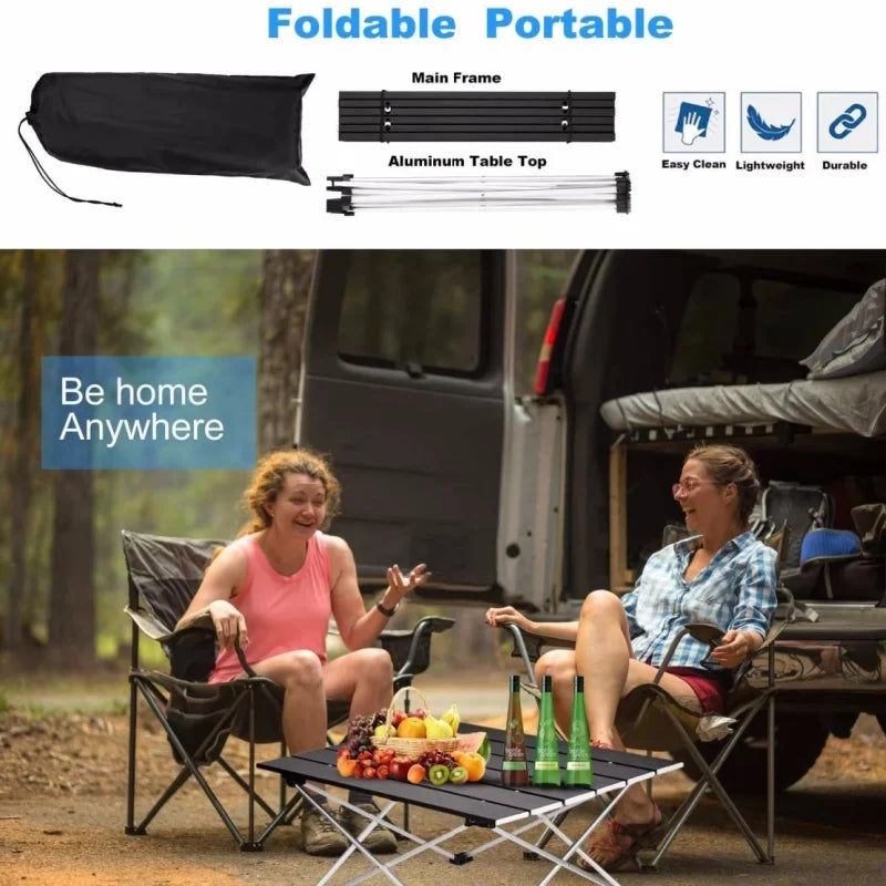 High Quality Foldable Aluminum Alloy Camping Table Outdoor Dinner Desk Party Picnic Bbq Portable Ultra Light Fold Desk