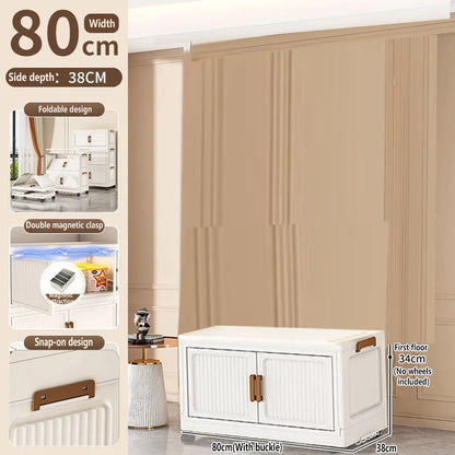 Folding Storage Cabinet Multi-Scene Storage Cabinet Wall-Mounted Kitchen Bathroom Bedroom Living Room Organizer
