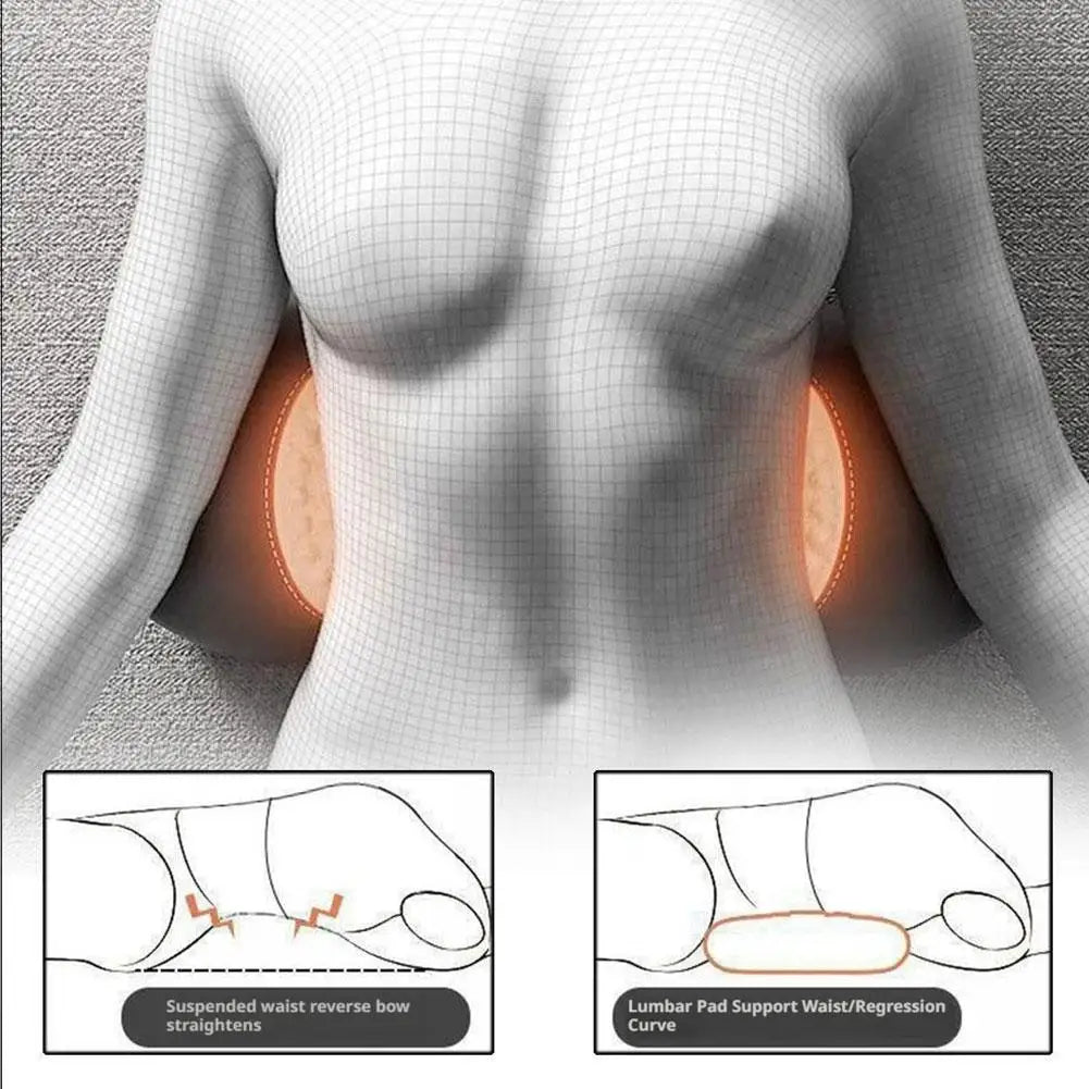 Back Pillow Bed Sleeping Waist Protection Pad Lying Flat Waist Relief Waist Support Heating Vibrating Electric Massage Pillow