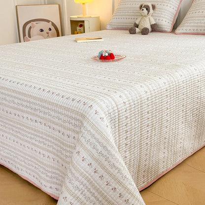 Skin-friendly Bed Cover Printed Bedspread Double Side Design Blanket Home Bedsheet Soft Bedspreads cubrecama (No Pillowcase)