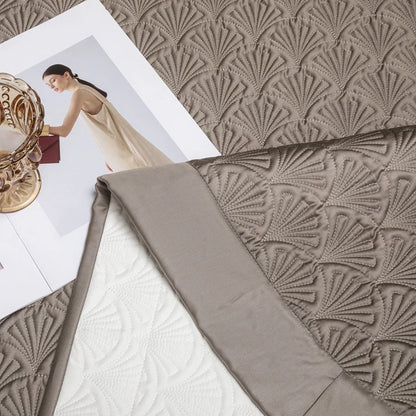 3Pcs Luxury Lyocell Cotton Soft Silky Embossing Quilted Bedspread, Bed Cover, Mattress Topper Coverlet, Bed Sheet, Pillowcases
