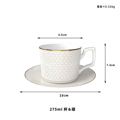 New Bone China Dinner Plates Luxury Gilded Lace Ceramic Tableware Set Feast Porcelain Western Plate Cake Dish Home Decor
