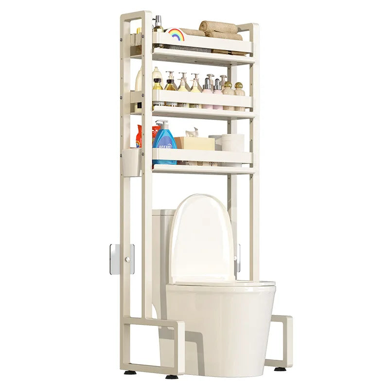 Cabinet Bathroom Standing Holder Over The Toilet Storage Rack Balcony Floor Toilet Rack Multi-Functional Toilet Simple Storage