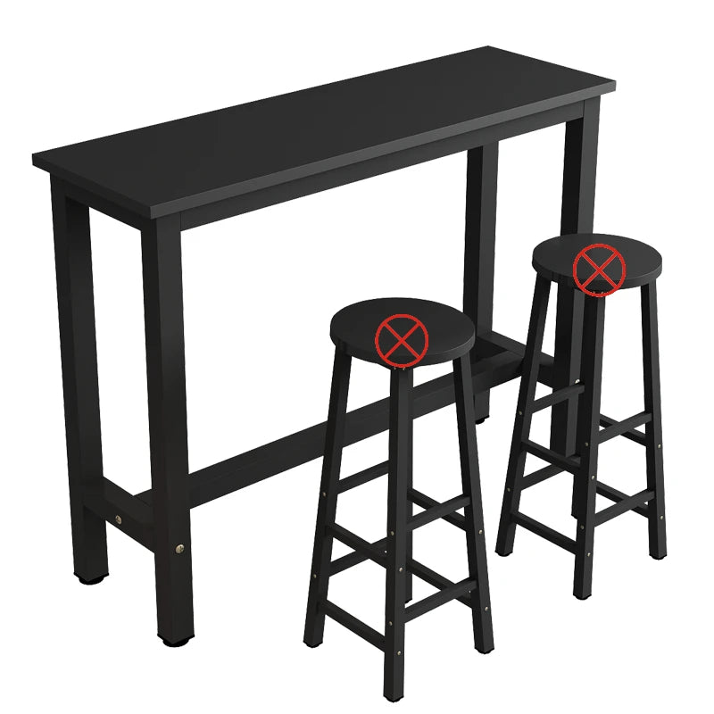 Slim Design Against The Wall Bar Table, Long Narrow High Table for Home Divider, Simple Dining, Milk Tea Shop Bar Furniture JT40