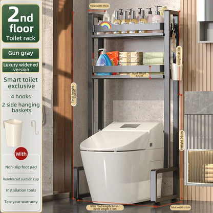 Cabinet Bathroom Standing Holder Over The Toilet Storage Rack Balcony Floor Toilet Rack Multi-Functional Toilet Simple Storage