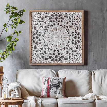 American retro wall pendant Bohemian relief porch wall decoration French background wall