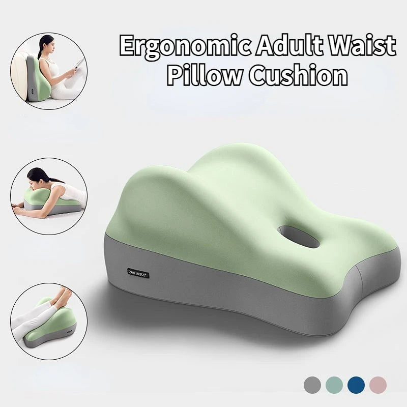New Multifunctional Ergonomic Pillow Couples Lift Hip Waist Abdomen Support Car Home Bed Sitting Lying Cushion