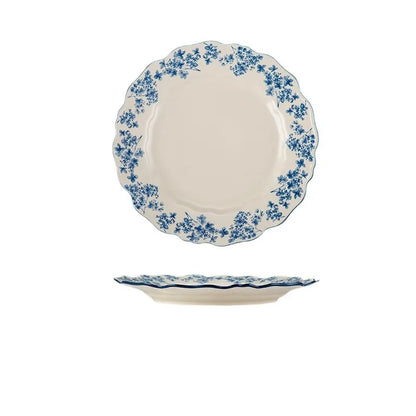 High-end Ceramic Dinnerware Set Chinese Style Rice Bowls Plates Dishes Glaze Color Soup Bowls