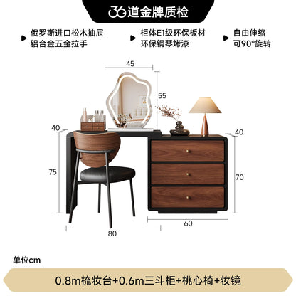 Vintage Design Dressing Table Woman China Style Comfortable Jeweler Dressing Table Bedroom Wooden Make Up Tafel Furniture