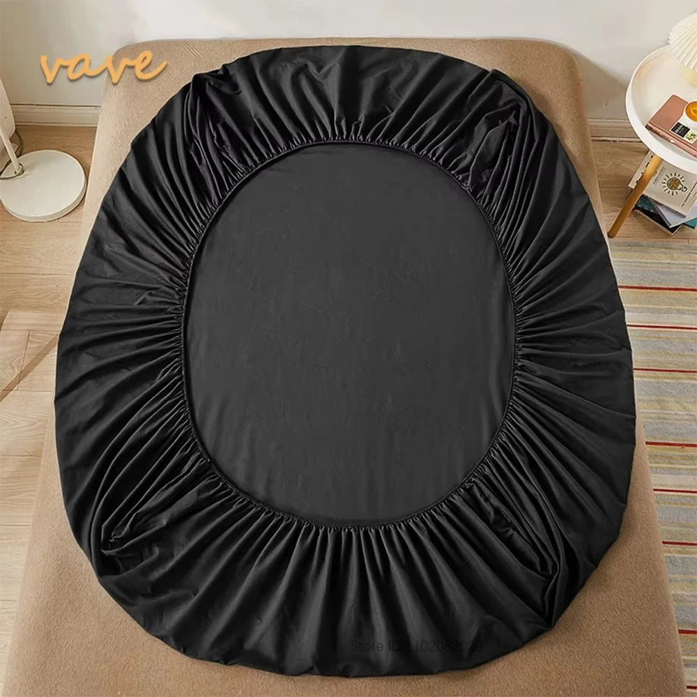 Fitted Bed Sheet with 360 Elastic Band Mattress Protector Cover Bedspreads for Single Double King Queen Size Bed Sheet 160x200