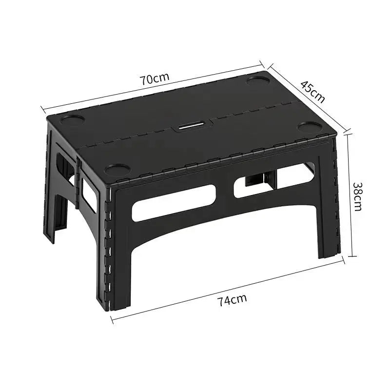 Portable Plastic Folding Camping Table, Lightweight Table Nature Hike Car Travel Picnic Mini Coffee Tables, Outdoor Camping Gear