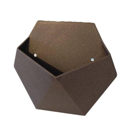 Black Geometric Wall-Mounted Planter Pot Decorative Hanging Vase for Flowers Succulents Living Room/Kitchen Macetas Decorativas