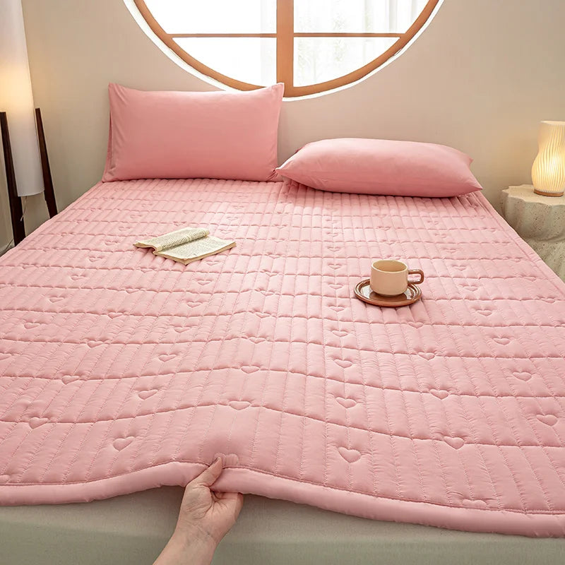 Class a Cotton Sandwich Mattr Soft Pad Home Bed Cover Dormi Single Double Bed Quilt All Seasons Universal