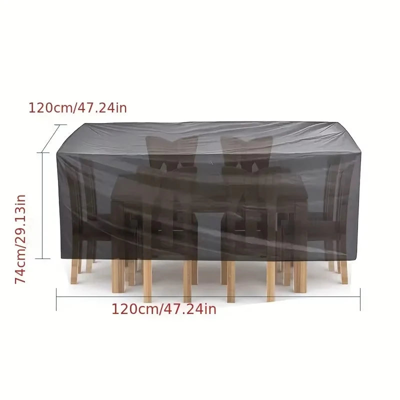 Terrace Patio Furniture Cover Waterproof 210d Furniture Cover, Suitable For Outdoor Sofa Set