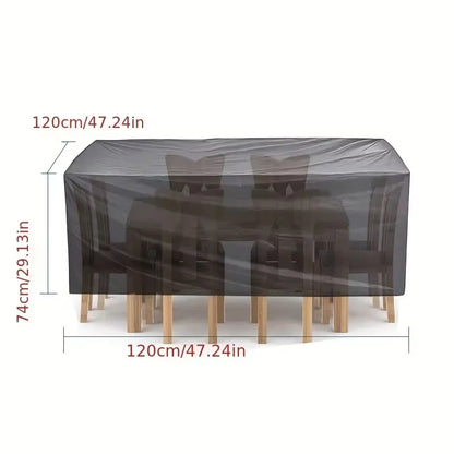 Terrace Patio Furniture Cover Waterproof 210d Furniture Cover, Suitable For Outdoor Sofa Set