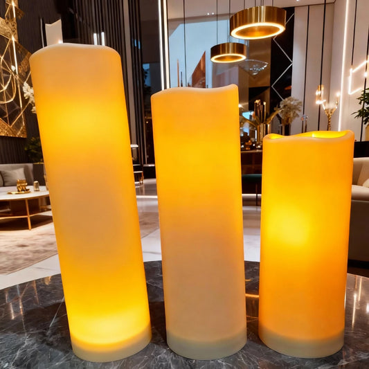 Flameless LED Candles With Remote, Outdoor Indoor Waterproof Candles Battery Operated,for Christmas Wedding Decor Birthday Party