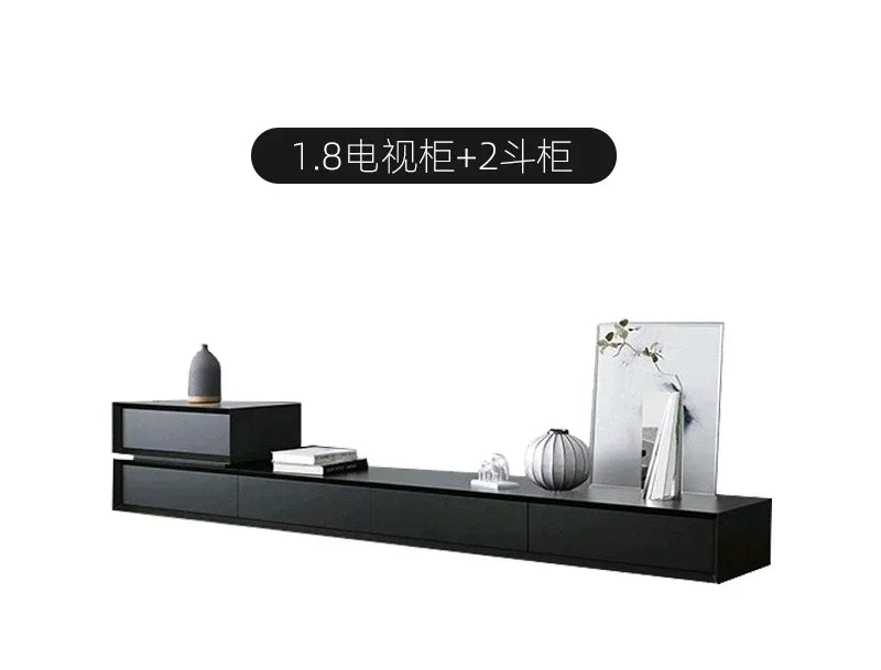 Nordic Modern Simple Square Creative Living Room TV Cabinet and Tea Table Combination
