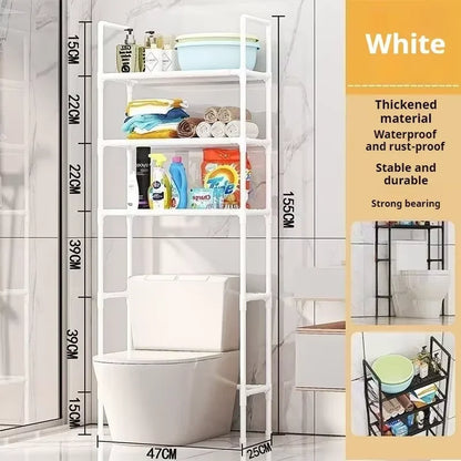 Storage Shelf For Bathroom Space Washing Machine Rack Saver Over Toilet Rack For Bathroom Floor Home Organizer Clearance Sale