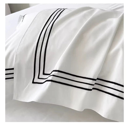 Nordic Style Pure Cotton Duvet Cover Hotel-Grade 100% Cotton Queen King Size Quilt Cover Sheet Pillowcases High-End Bedding Set