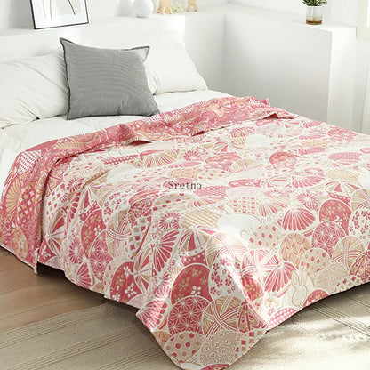 Bohemian Style Cotton Throw Blanket Bedspread on The Warm Soft Breathable Comforter Sofa Cover Home Decor Summer Quilt Mantas