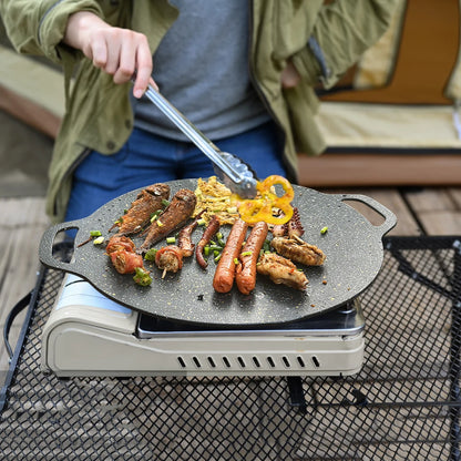 Grilling Pan Non-stick Baking Dishes Pans Multi-purpose Induction Cooker for Outdoor Camping Kitchen Bakeware Household Tools