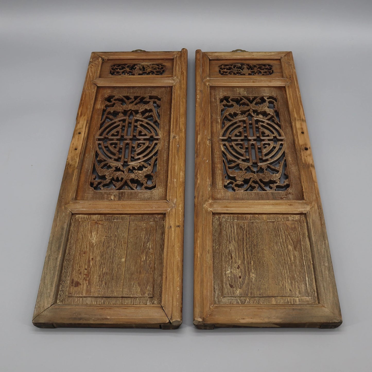 Old wooden carvings,  Set of 2 old panels, wall hangings, Chinese anique