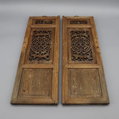 Old wooden carvings,  Set of 2 old panels, wall hangings, Chinese anique