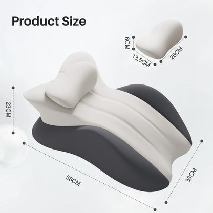 Wedge Pillow Memory Foam Ergonomic Prone Pillow with Removable Cover Couple Bed Pillow for Body Pain Relie Multi-Positional